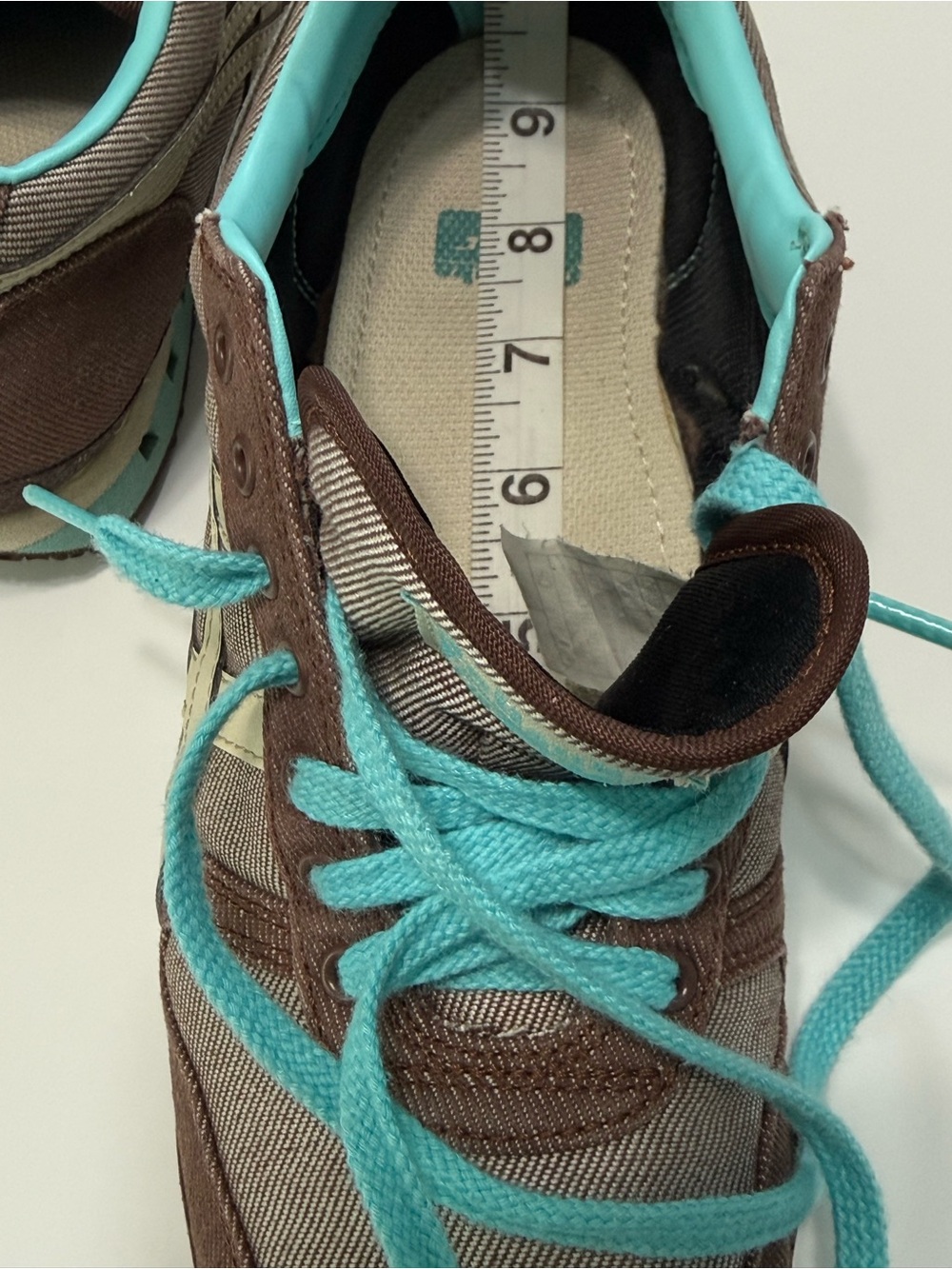 Onitsuka Tiger Ultimate 81 Sneakers Brown Turquoise Canvas Womens Size 7.5 - Picture 14 of 14